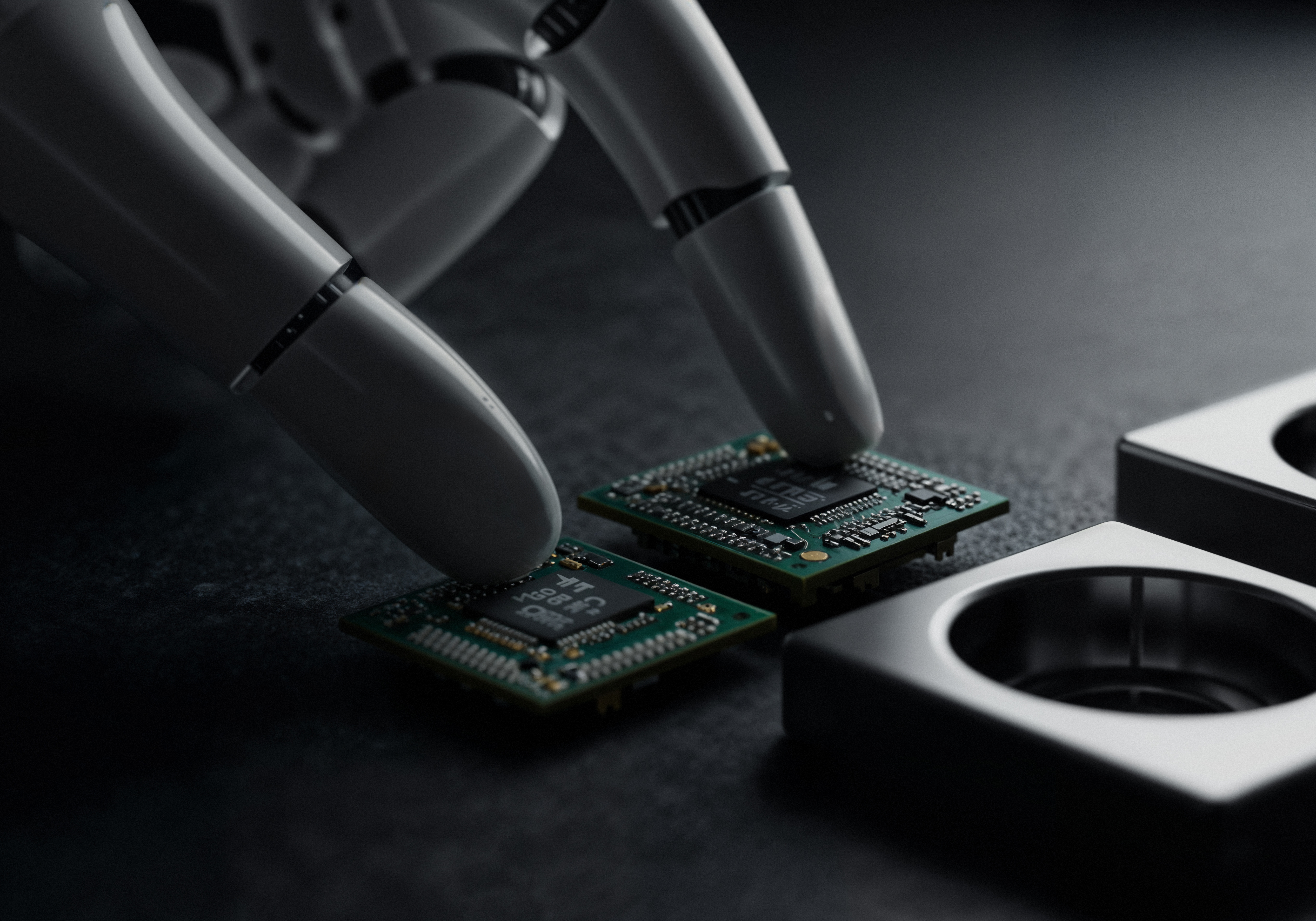 Advanced robotics and automation representing cloud infrastructure
